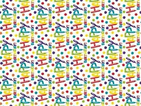 Colorful Birthday Gift Wrap, 30 x 5ft For Cheap