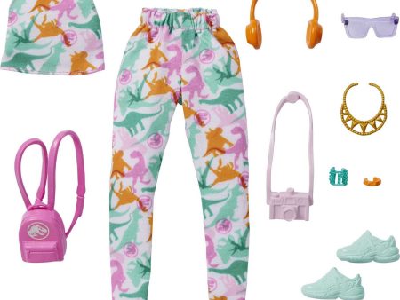 Barbie Fashions Storytelling Fashion Pack- Dinosaurs - Inspired by Popular Brand Roxy, Complete Look with Outfit & Accessories Cheap