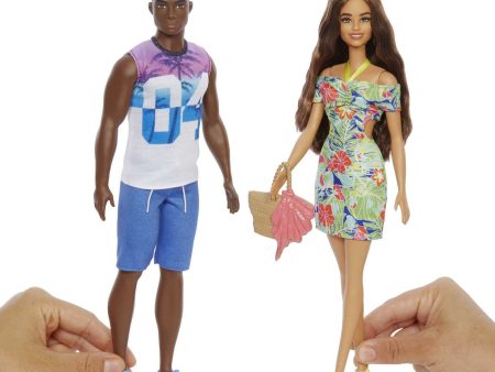 Barbie Ken Fashions 2-Pack Clothing Set, 1 Outfit & Accessory for Barbie Doll: Tropical Dress & Tote on Sale