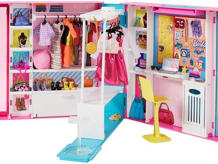 Barbie Dream Closet with 30+ Pieces Toy Closet Includes 5 Outfits Online Sale