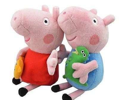 2pc Peppa pig kids boy George and girl Peppa with  keychain For Discount