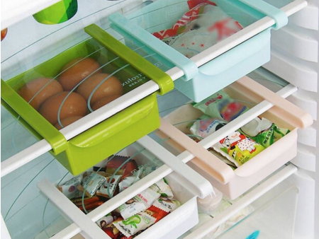 4 Colors Slide Kitchen Fridge Freezer Space Saver Organizer Storage Hot on Sale