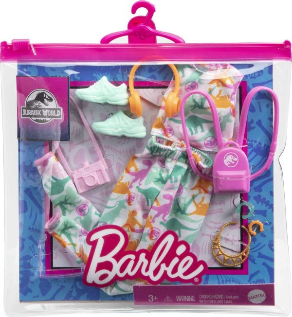 Barbie Fashions Storytelling Fashion Pack- Dinosaurs - Inspired by Popular Brand Roxy, Complete Look with Outfit & Accessories Cheap